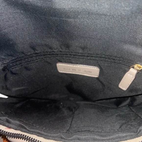 Adrienne Vittadini Grey Crossbody Belt Bag with Gold Hardware - Picture 7 of 7